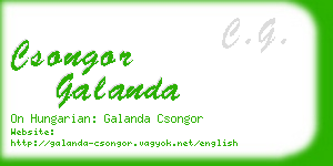 csongor galanda business card
